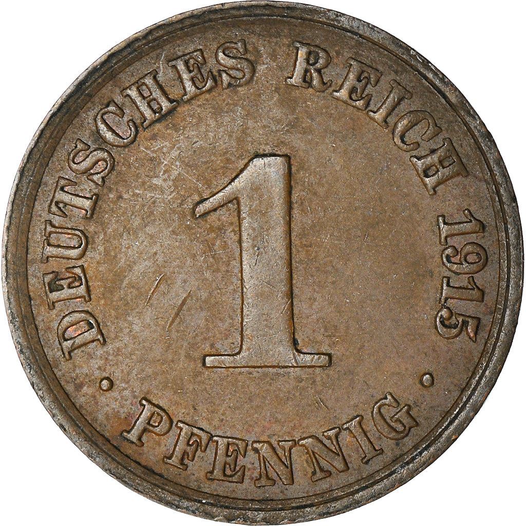 German Empire 1 Pfennig Coin | Deutsches Reich | Wilhelm II | Type 2 | KM10 1890 - 1916