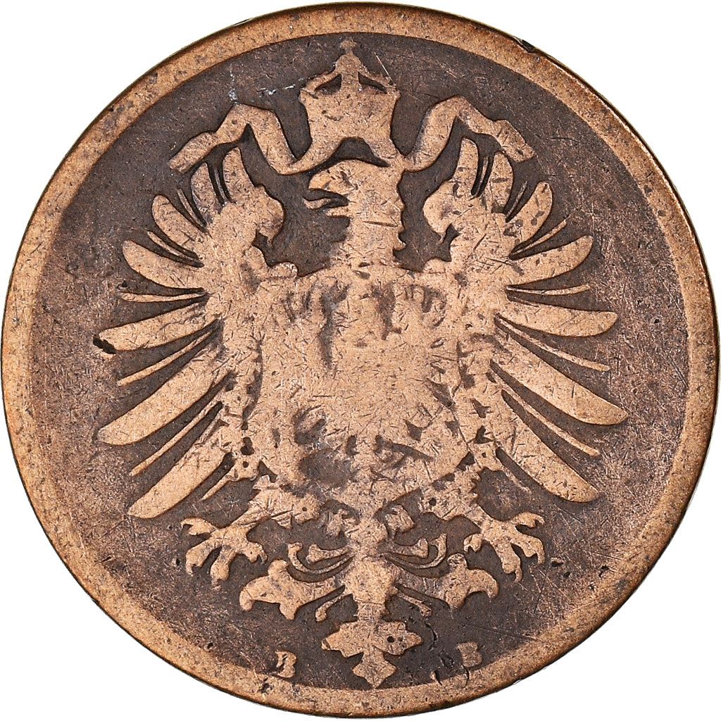 German Empire 2 Pfennig Coin | Deutsches Reich | Wilhelm I Type 1 | KM2 | 1873 - 1877