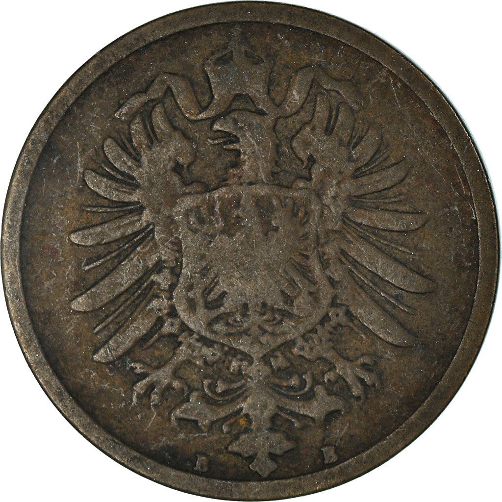 German Empire 2 Pfennig Coin | Deutsches Reich | Wilhelm I Type 1 | KM2 | 1873 - 1877