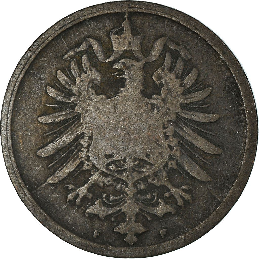 German Empire 2 Pfennig Coin | Deutsches Reich | Wilhelm I Type 1 | KM2 | 1873 - 1877