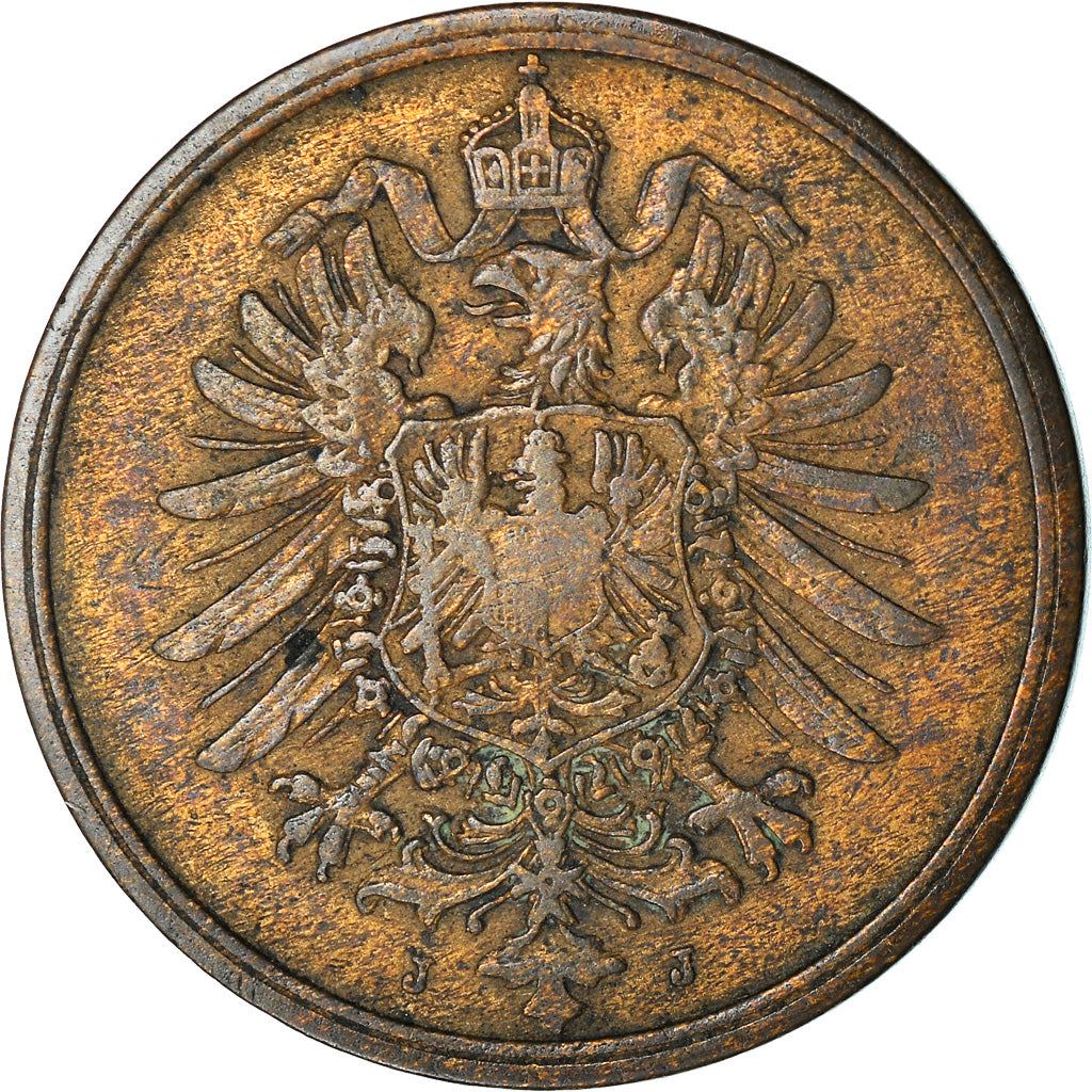 German Empire 2 Pfennig Coin | Deutsches Reich | Wilhelm I Type 1 | KM2 | 1873 - 1877