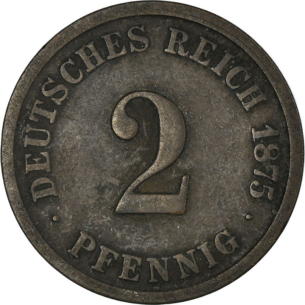 German Empire 2 Pfennig Coin | Deutsches Reich | Wilhelm I Type 1 | KM2 | 1873 - 1877