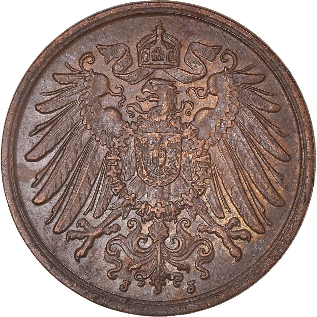 German Empire 2 Pfennig Coin | Deutsches Reich | Wilhelm II | Type 2 | KM16 | 1904 - 1916