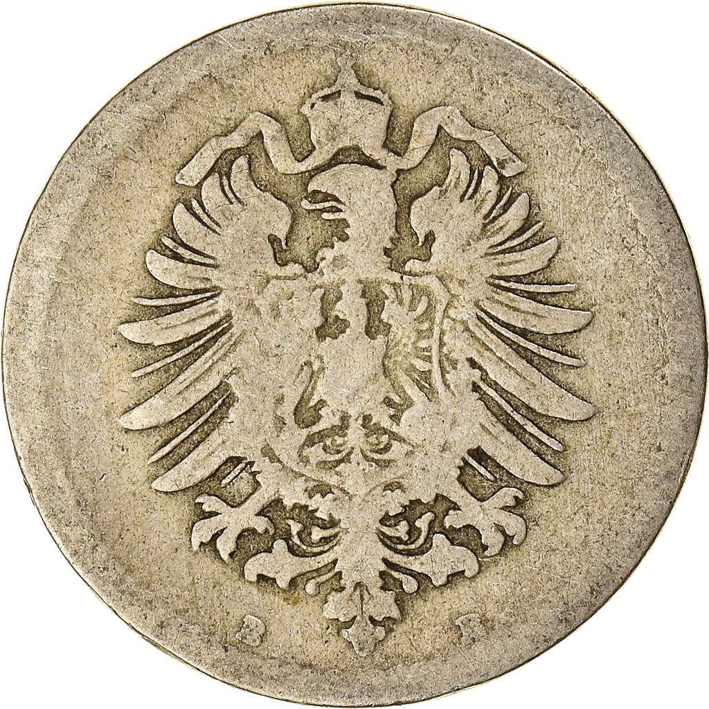 German Empire 5 Pfennig Coin | Deutsches Reich | Wilhelm I | Type 1 | KM3 | 1874 - 1889