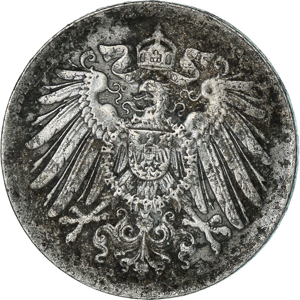 German Empire 5 Pfennig Coin | Deutsches Reich | Wilhelm II | Type 2 | KM19 | 1915 - 1922