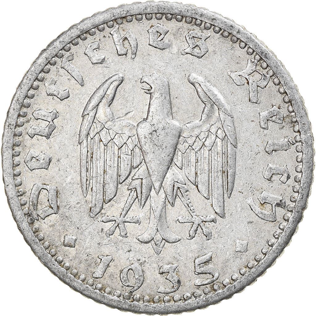 German Third Reich 50 Reichspfennig Coin | KM87 | 1935