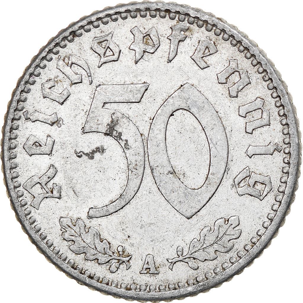 German Third Reich 50 Reichspfennig Coin | KM96 | 1939 - 1944