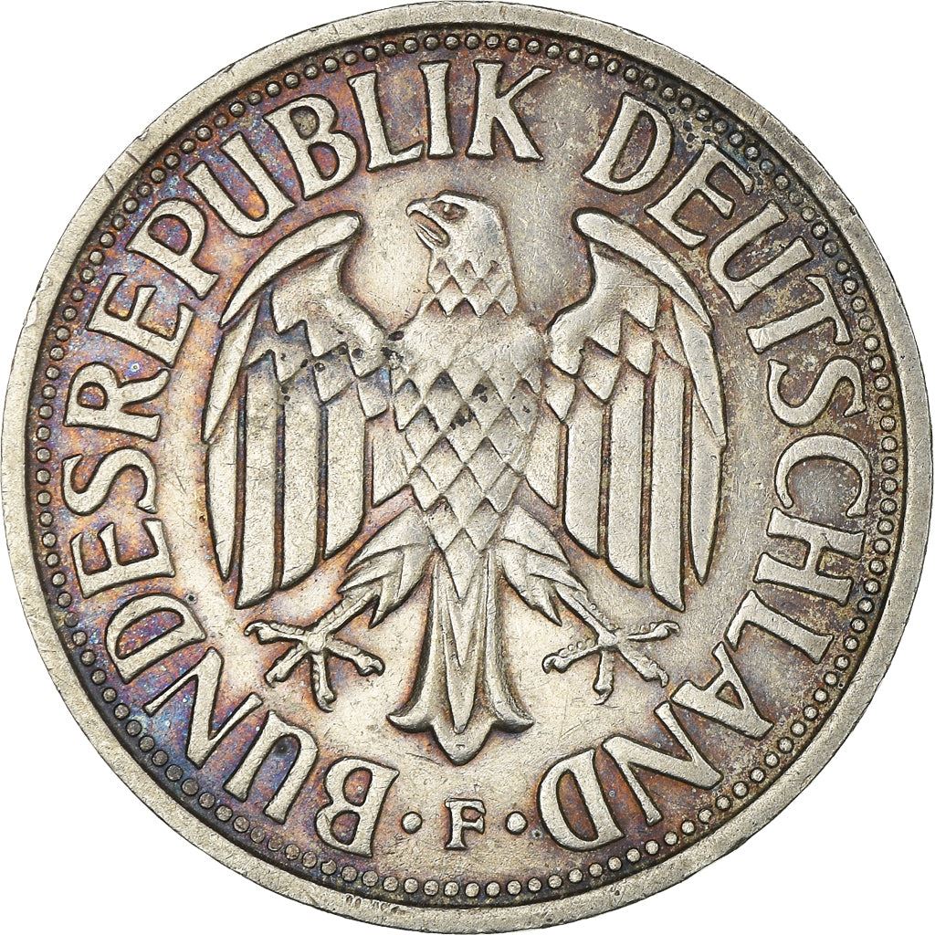 Germany 2 Deutsche Mark Coin | Grape | Rain | Eagle | KM111 | 1951