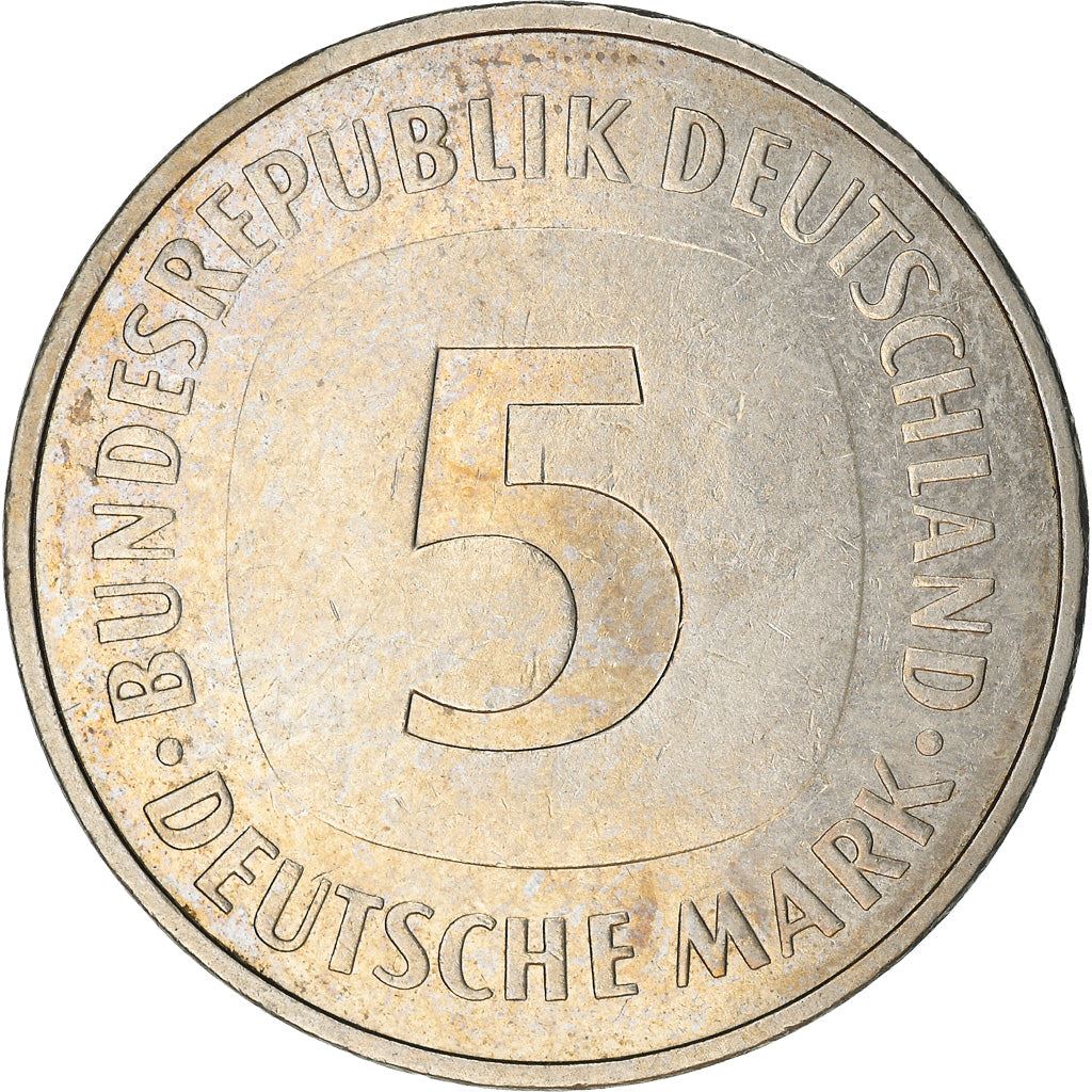 Germany 5 Deutsche Mark Coin | Eagle | KM140.1 | 1975 - 2001