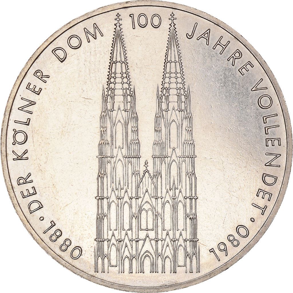 Germany | 5 Deutsche Mark Coin | Kolner Dom | KM153 | 1980