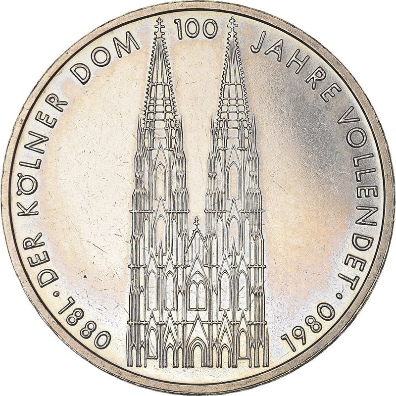 Germany | 5 Deutsche Mark Coin | Kolner Dom | KM153 | 1980