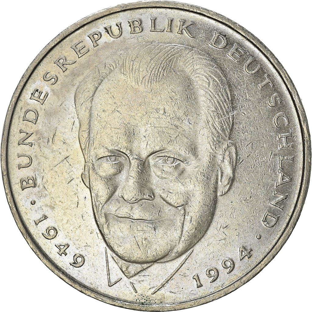 Germany Coin German 2 Deutsche Mark | Willy Brandt | Eagle | KM183 | 1994 - 2001