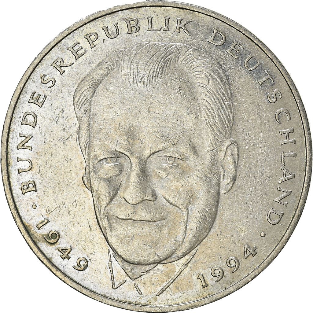 Germany Coin German 2 Deutsche Mark | Willy Brandt | Eagle | KM183 | 1994 - 2001