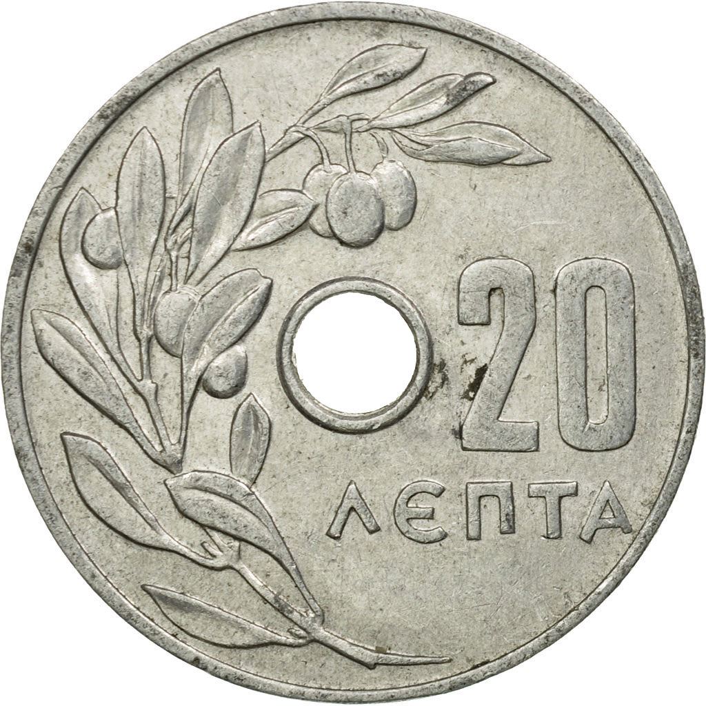 Greece Coin Greek 20 Lepta | Paul I | Constantine II | KM79 | 1954 - 1971