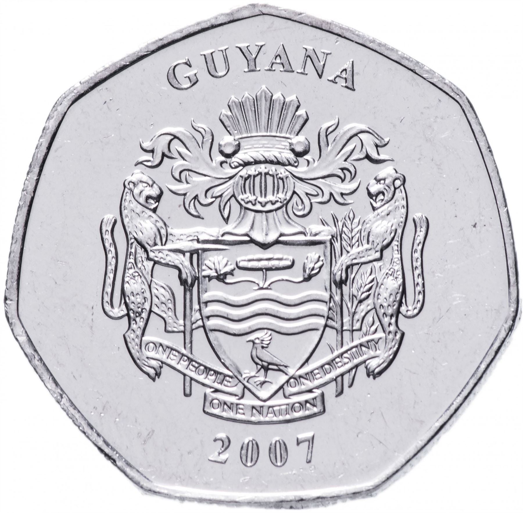 Guyana | 10 Dollars Coin | Gold Mine | KM52 | 1996 - 2018