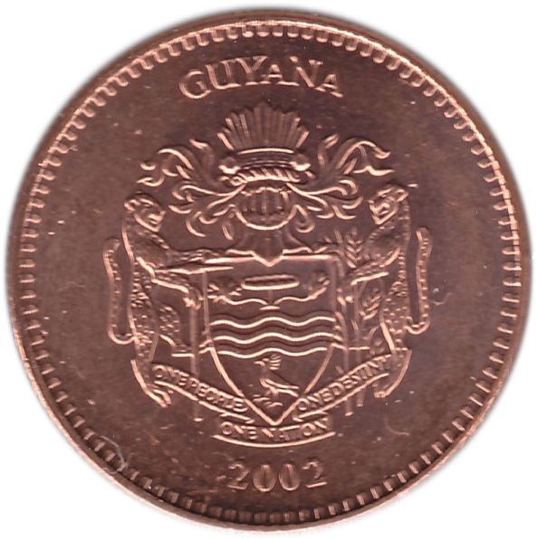 Guyana | 5 Dollars Coin | Sugar Cane | KM51 | 1996 - 2019