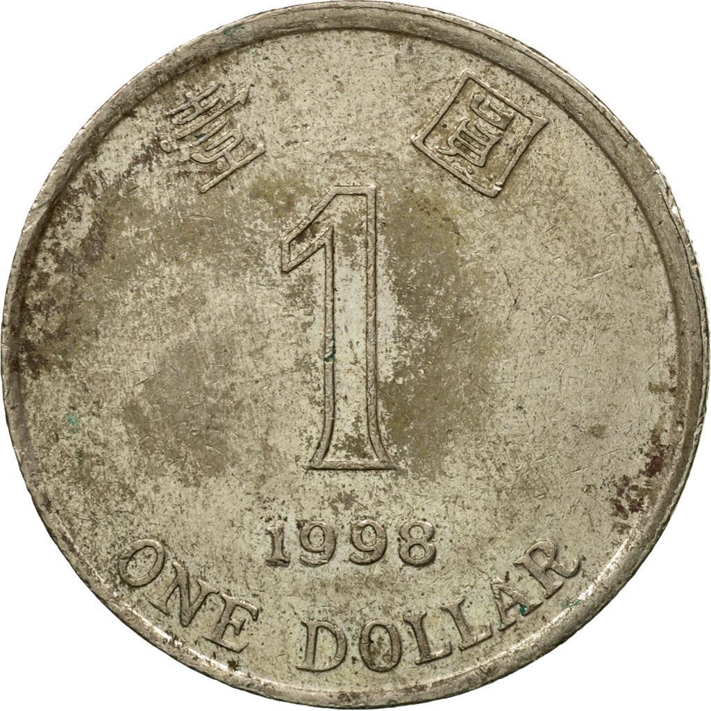 Hong Kong | 1 Dollar Coin | Orchid flower | Km:69A | 1994 - 2019