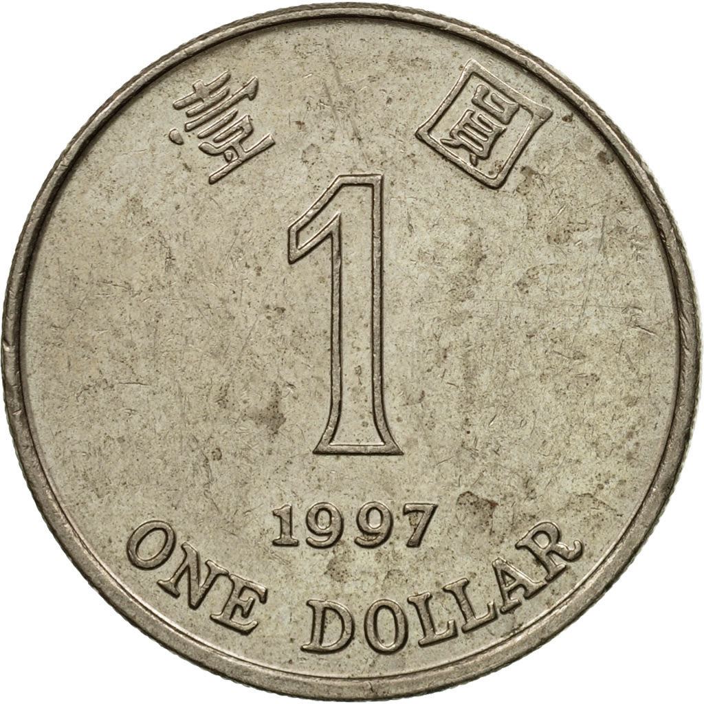 Hong Kong | 1 Dollar Coin | Orchid flower | Km:69A | 1994 - 2019