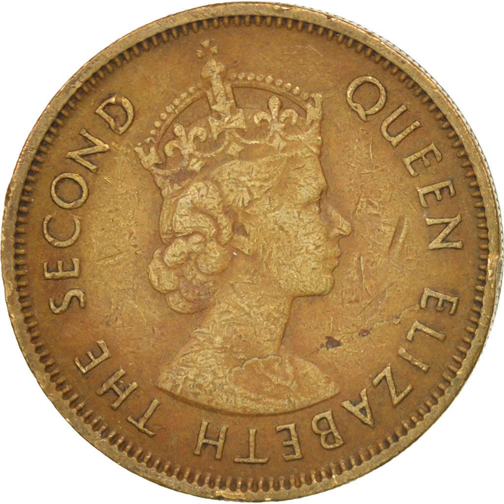 Hong Kong | 10 Cents Coin | Elizabeth II | Km:28.1 | 1955 - 1968