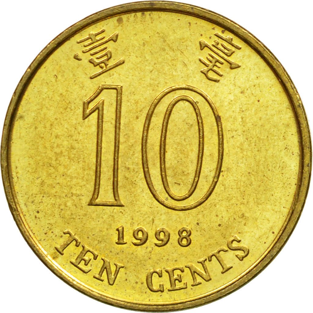 Hong Kong | 10 Cents Coin | Orchid flower | Km:66 | 1993 - 2017