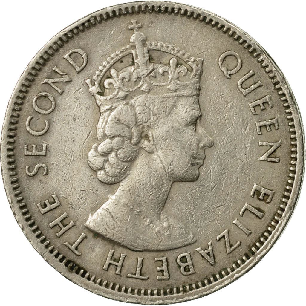 Hong Kong | 50 Cents Coin | Elizabeth II | Km:30 | 1958 - 1970