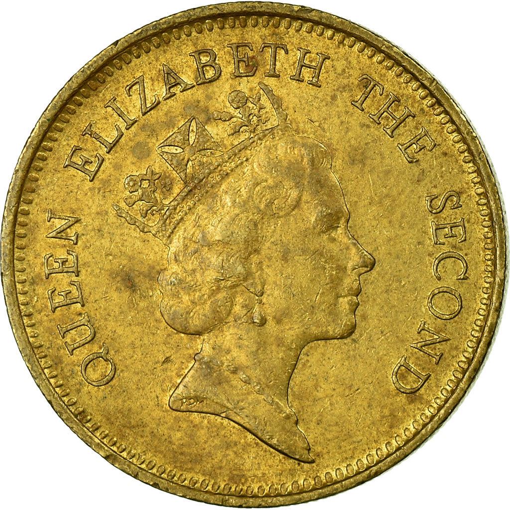 Hong Kong | 50 Cents Coin | Elizabeth II | Km:62 | 1988 - 1990