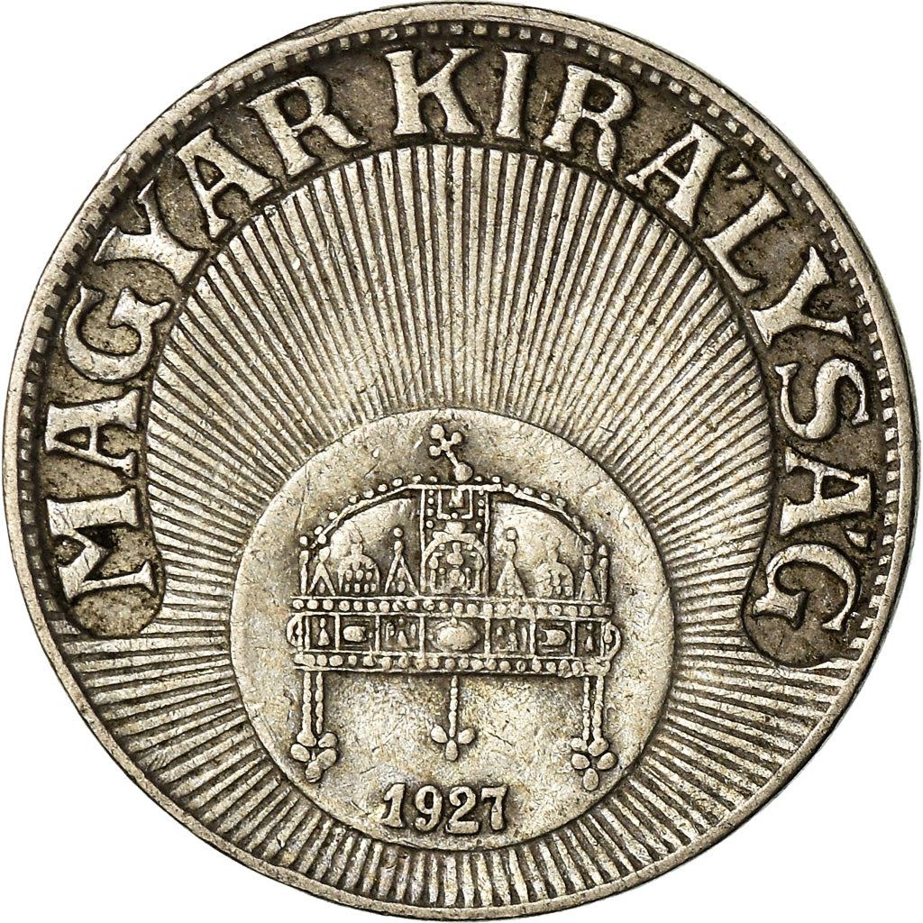 Hungary 10 Filler Coin | Miklos Horthy | Saint Stephen Crown | KM507 | 1926 - 1940