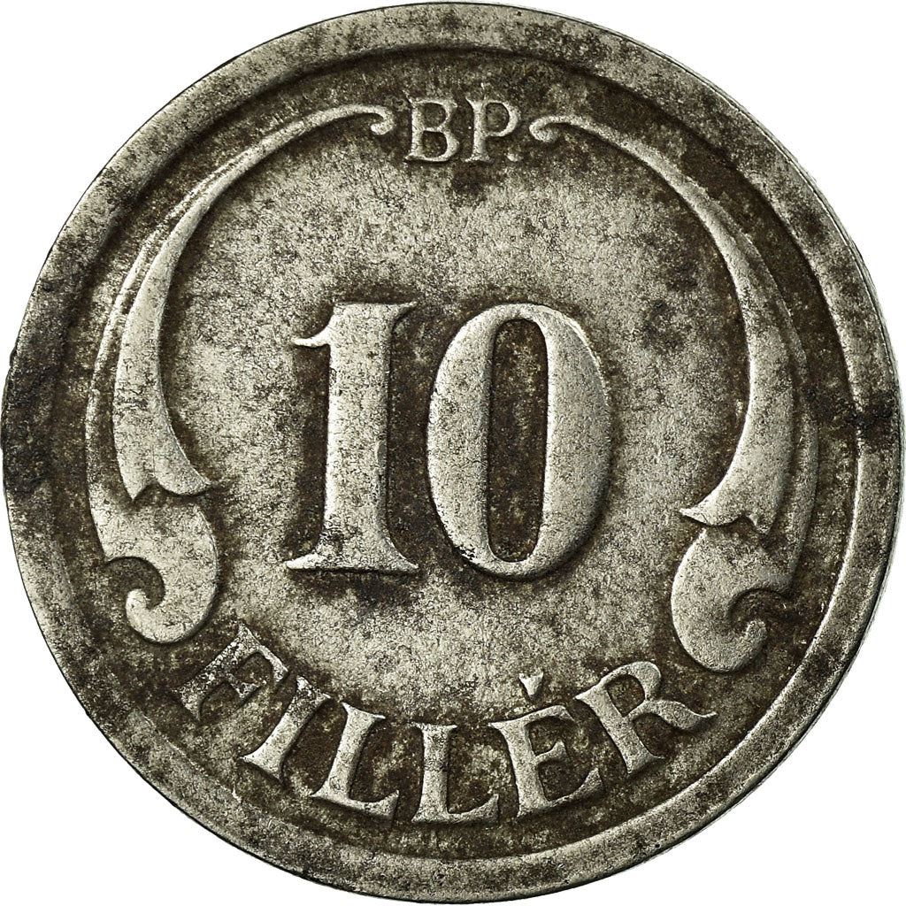 Hungary 10 Filler Coin | Miklos Horthy | Saint Stephen Crown | KM507a | 1940 - 1942