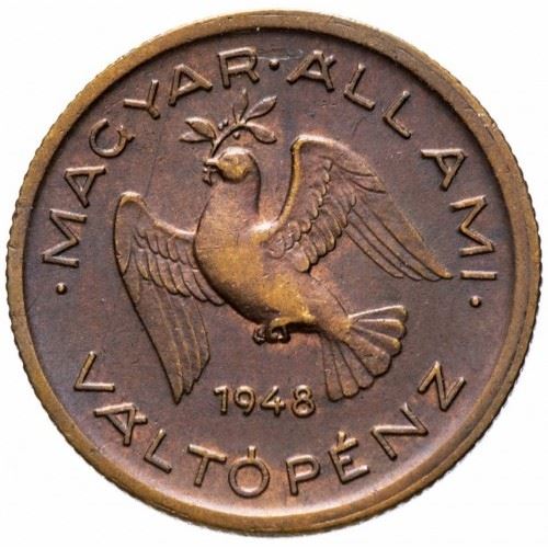 Hungary 10 Filler Coin | Peace Dove | Olive Tree | KM530 | 1946 - 1950