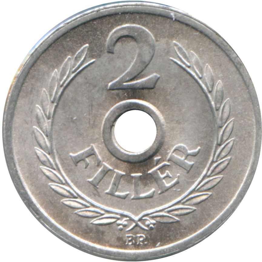 Hungary 2 Filler Coin | KM546 | 1950 - 1989