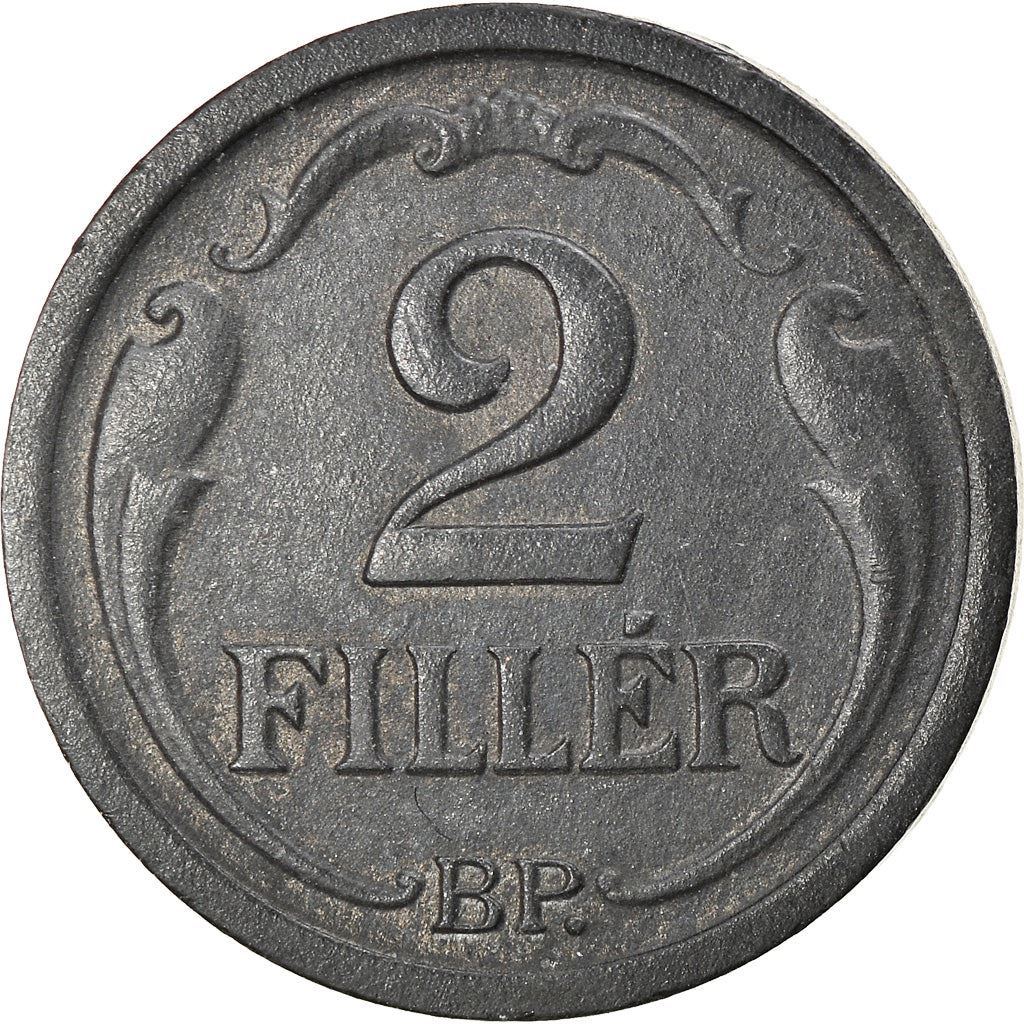 Hungary 2 Filler Coin | Miklos Horthy | Crown | KM519 | 1943 - 1944