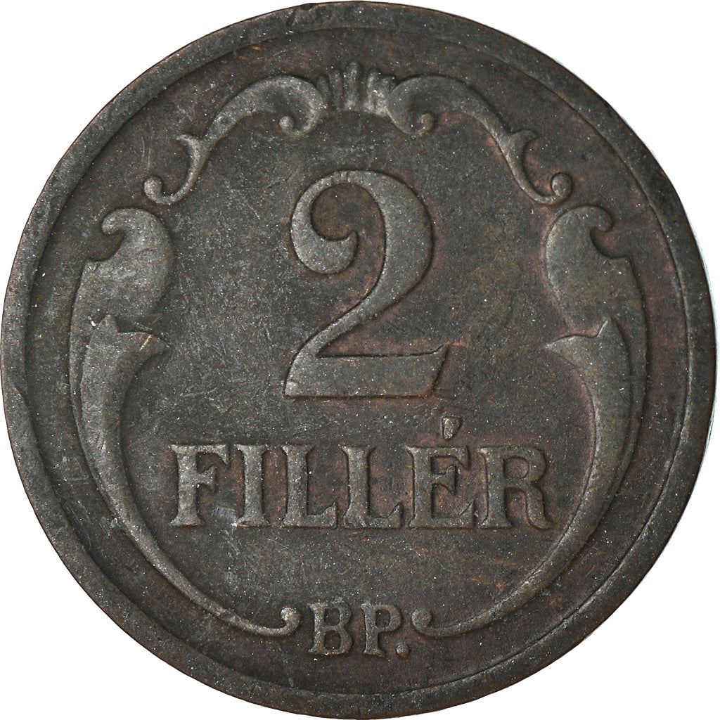 Hungary 2 Filler Coin | Miklos Horthy | Saint Stephen Crown | KM506 | 1926 - 1940