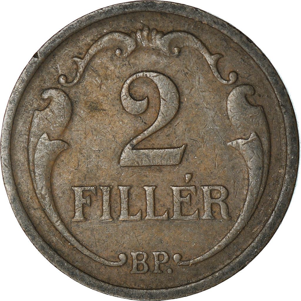 Hungary 2 Filler Coin | Miklos Horthy | Saint Stephen Crown | KM506 | 1926 - 1940