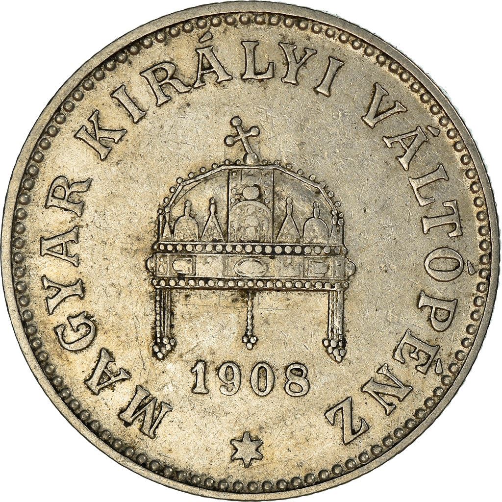 Hungary 20 Filler Coin | Franz Joseph I | Holy Crown | KM483 | 1892 - 1914