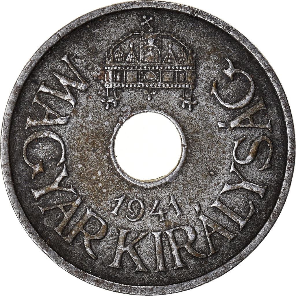 Hungary 20 Filler Coin | Miklos Horthy | Crown | KM520 | 1941 - 1944