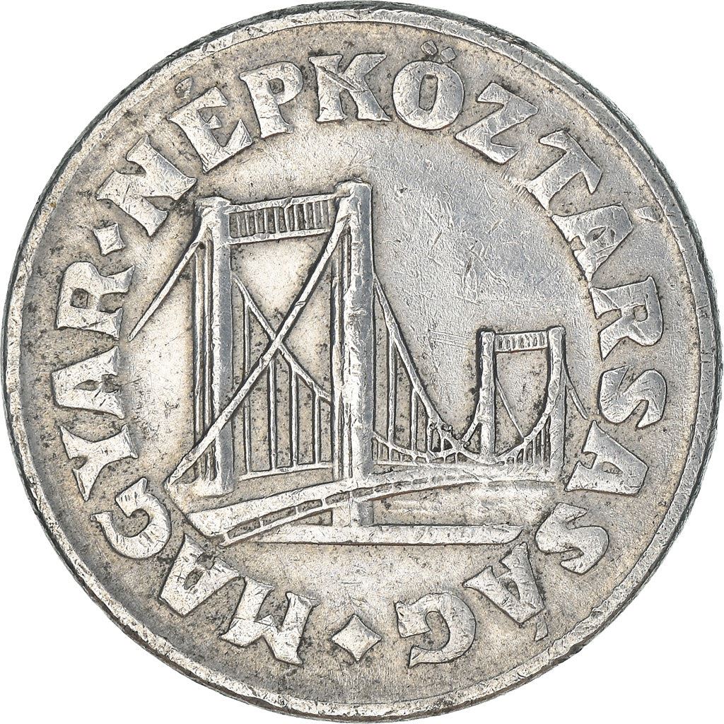 Hungary 50 Filler Coin | Elisabeth Bridge | Budapest | KM574 | 1967 - 1989