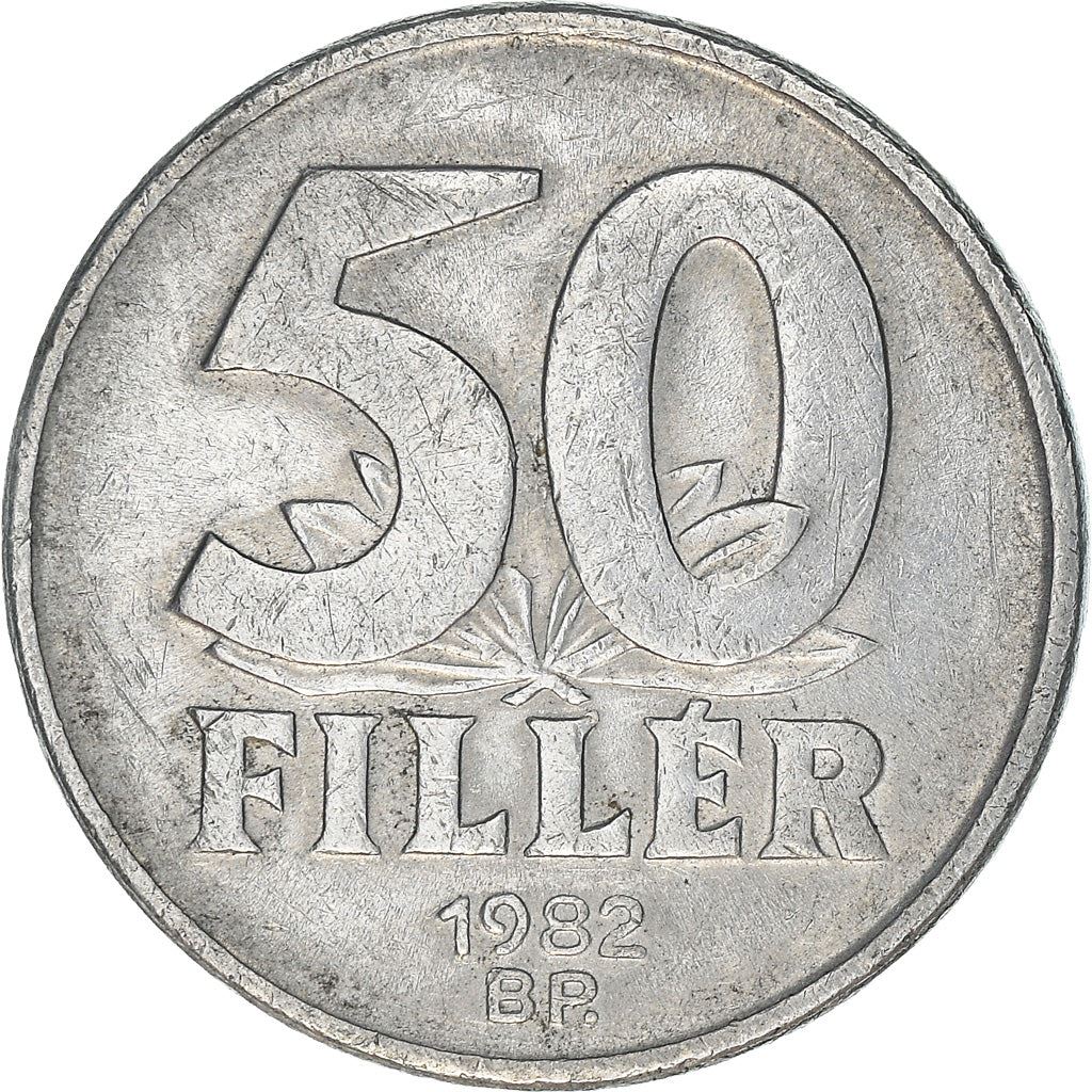 Hungary 50 Filler Coin | Elisabeth Bridge | Budapest | KM574 | 1967 - 1989