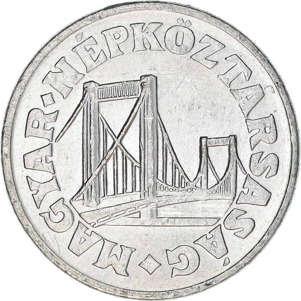 Hungary 50 Filler Coin | Elisabeth Bridge | Budapest | KM574 | 1967 - 1989