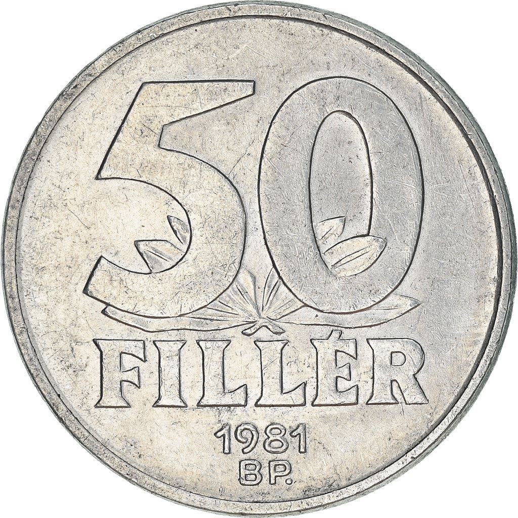 Hungary 50 Filler Coin | Elisabeth Bridge | Budapest | KM574 | 1967 - 1989