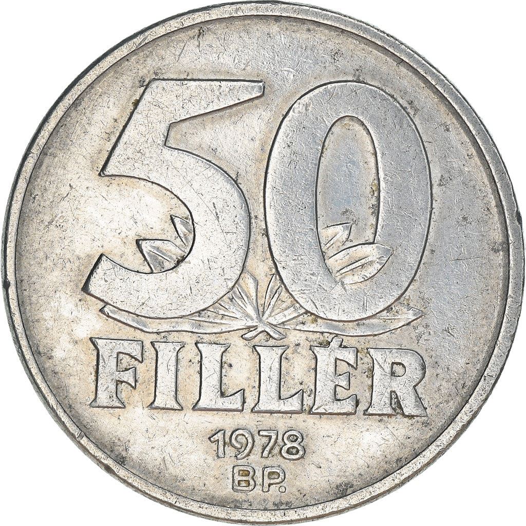 Hungary 50 Filler Coin | Elisabeth Bridge | Budapest | KM574 | 1967 - 1989