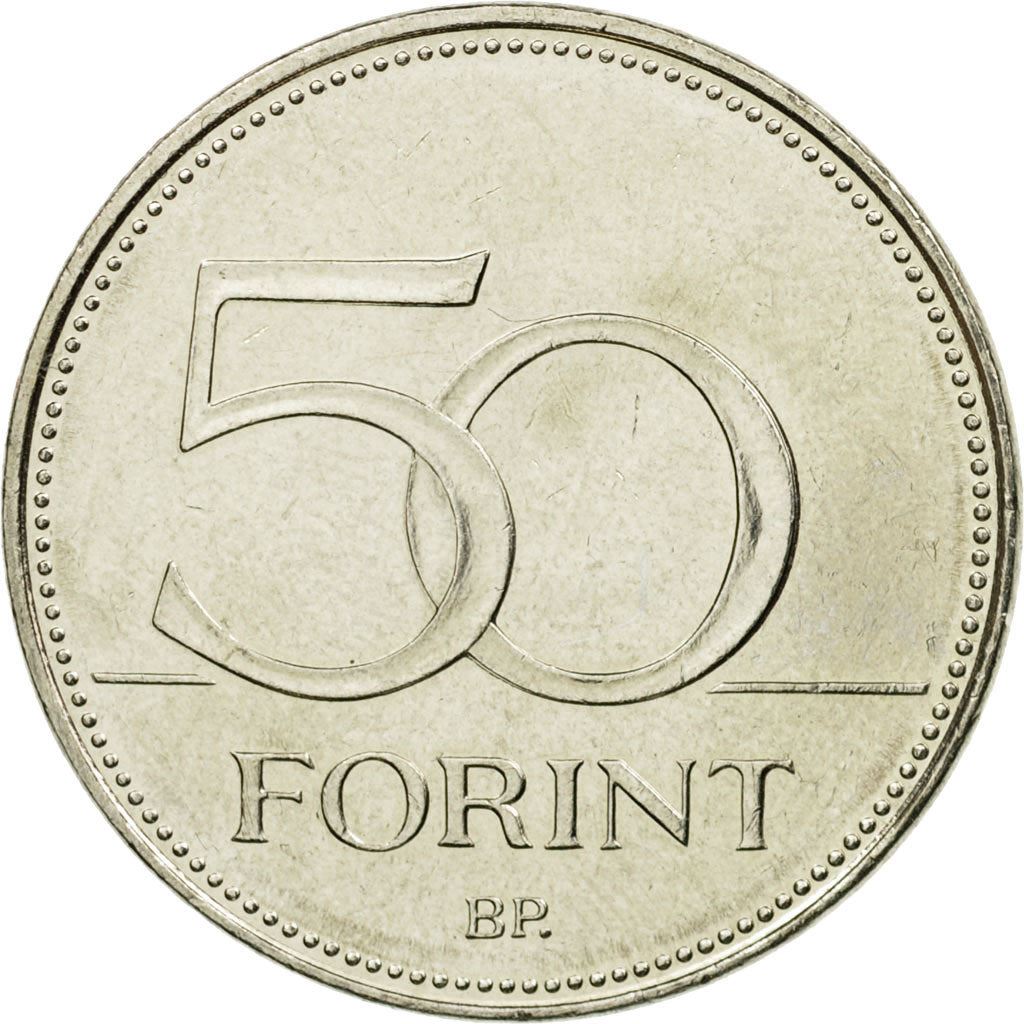 Hungary 50 Forint Coin | Saker Falcon | KM697 | 1992 - 2011