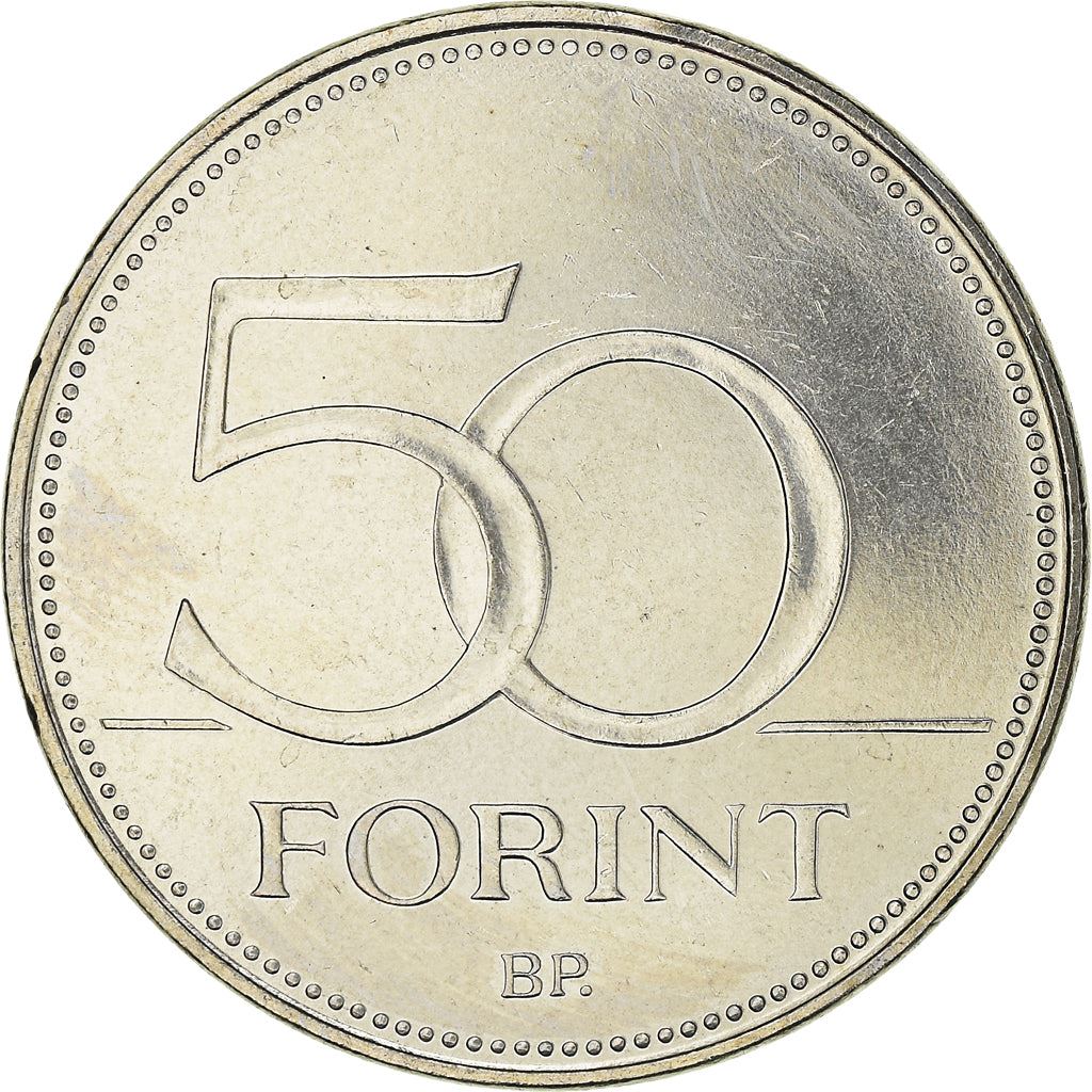 Hungary 50 Forint Coin | Saker Falcon | KM697 | 1992 - 2011