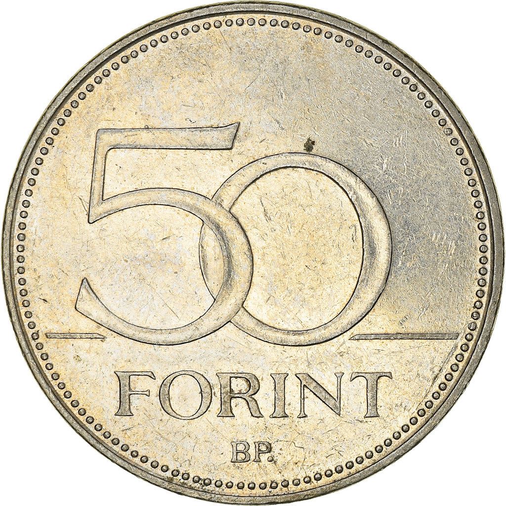 Hungary 50 Forint Coin | Saker Falcon | KM697 | 1992 - 2011