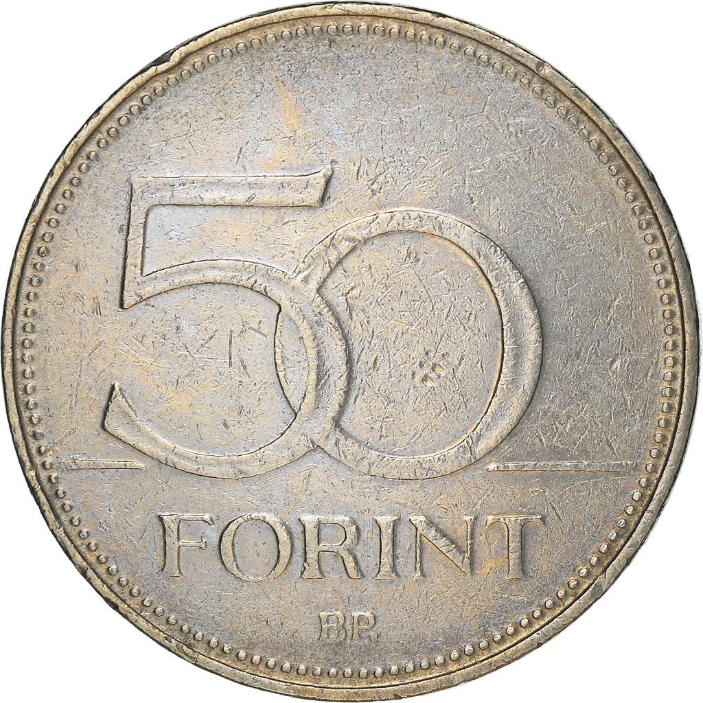 Hungary 50 Forint Coin | Saker Falcon | KM697 | 1992 - 2011