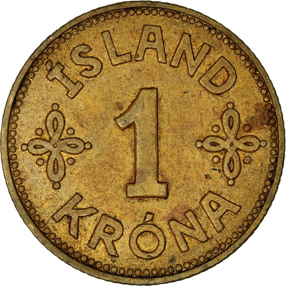 Iceland 1 Krona Coin | Christian X | KM3 | 1925 - 1940