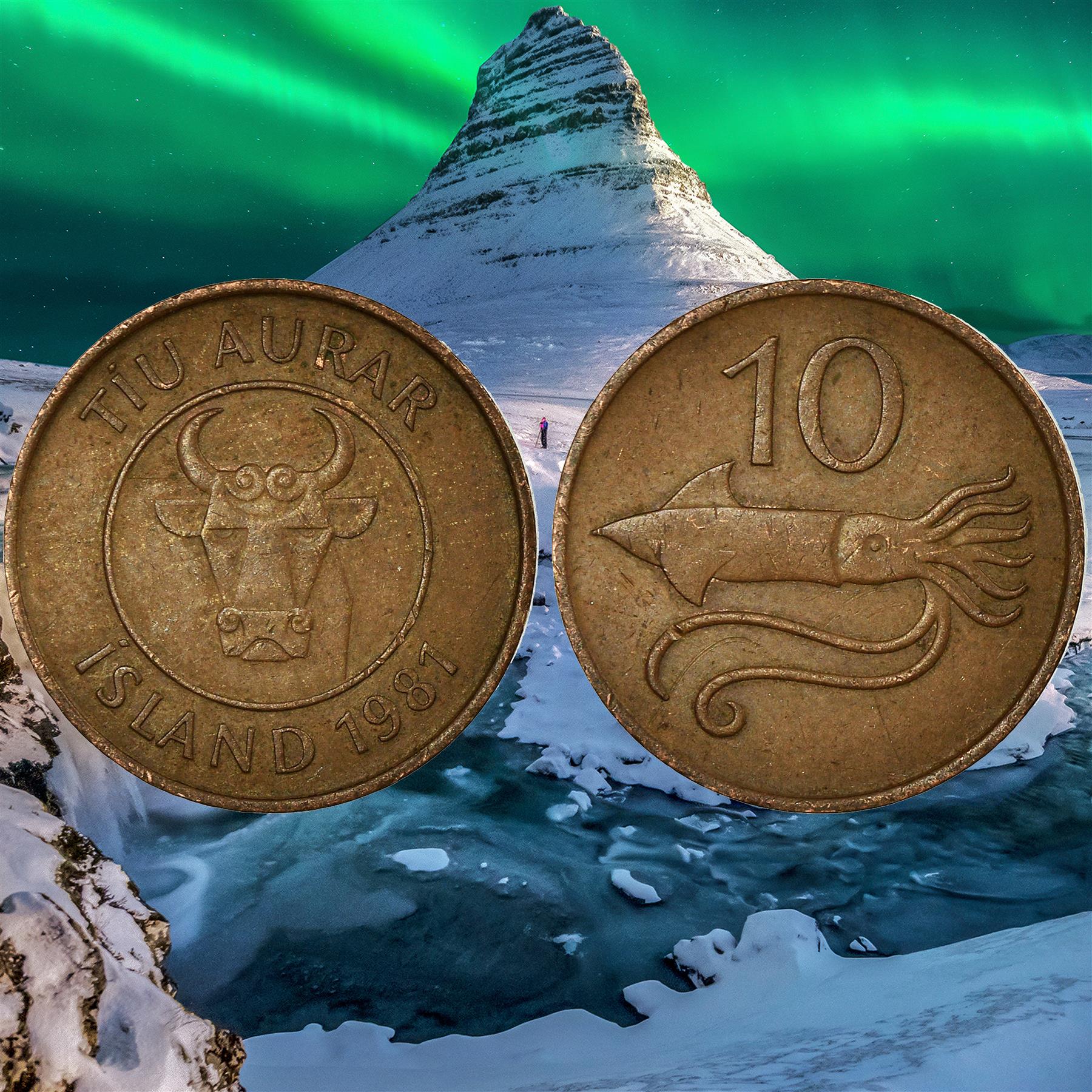 Icelander 6 Coin Set 5 10 50 Aurar 1 5 10 Krónur | Iceland | 1981 - 1994