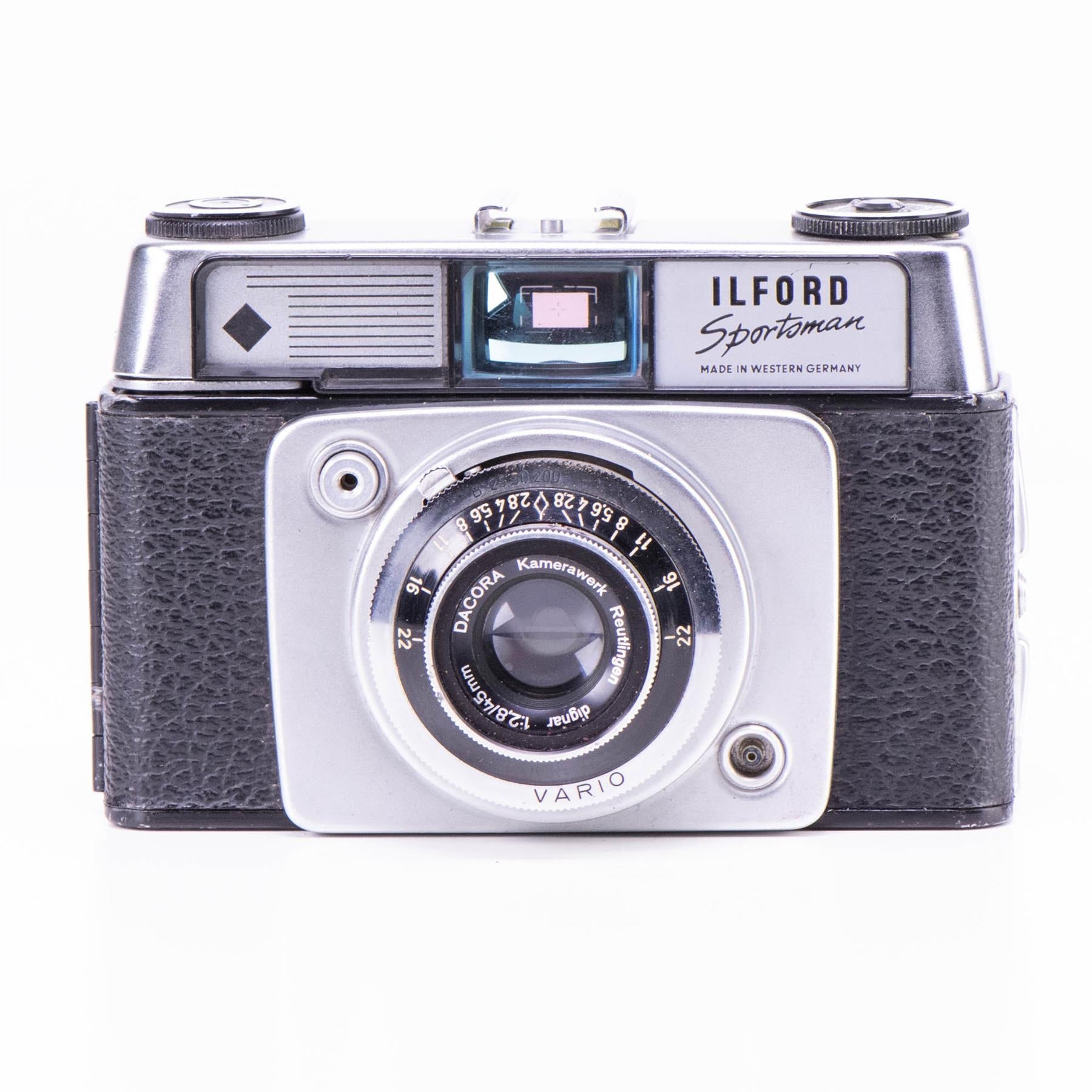 Ilford Sportsman Mk.4 Model Camera | 45mm f2.8 lens | Black | Germany | 1959