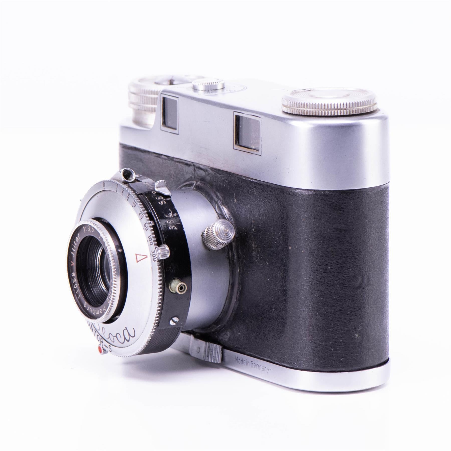 Iloca 2 Camera | Jlitar 45mm f3.5 lens | White | Germany | 1950