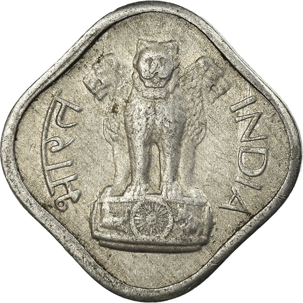 India | 1 Paisa Coin | Ashoka lion | Km:10 | 1965 - 1981