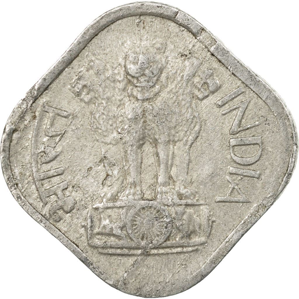 India | 1 Paisa Coin | Ashoka lion | Km:10 | 1965 - 1981